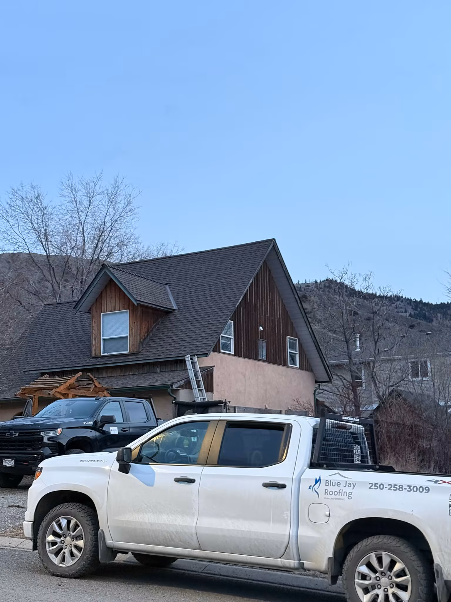 Roof replacement details showing ventilation and drip edge work in Kelowna.